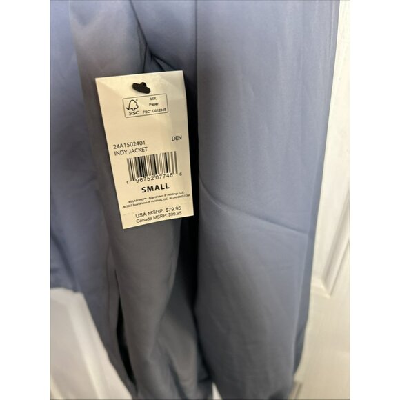 Billabong Men’s Indy Slate Blue Full-Zip Hooded Windbreaker Jacket S NWT Outdoor - Picture 4 of 7